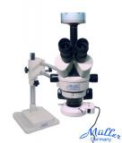 Mikroskop Expert-BT 7-180x s dvojitým ramenem + LED RING + MCA 310