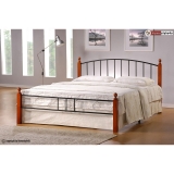 Kovová postel 140x200cm včetně roštu mod915 + matrace