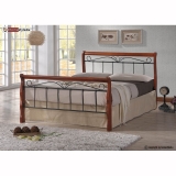 Kovová postel 140x200cm včetně roštu mod1008 + matrace
