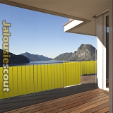 Balkonová zástěna Jarolift PREMIUM 500x90cm žlutá
