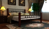 Kovová postel 180x200 včetně roštu 60688 + kvalitní matrace 