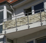 Balkonová zástěna Jarolift PREMIUM -  500x90cm kameny