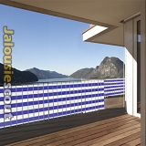 Balkonová zástěna Jarolift BASIC 500x90cm modrá/bílá