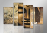 Dekorační obraz 130x80cm - 4 díly - 6157 - Budha