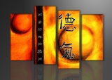 Dekorační obraz 130x80cm - 4 díly - 6173 - čínský znak