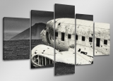 Dekorační obraz 160x80cm - 5 dílů - 5501 - Letadlo