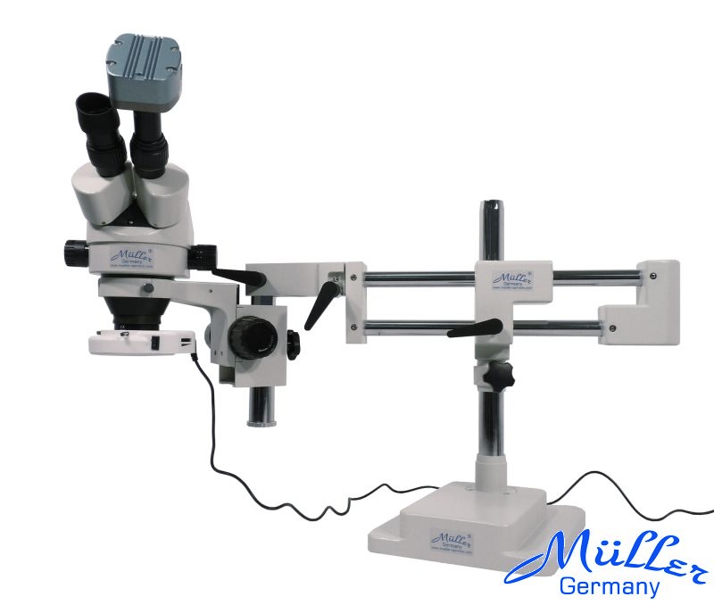 Mikroskop Expert-BB 7-180x s dvojitým ramenem + LED RING + MCA 310