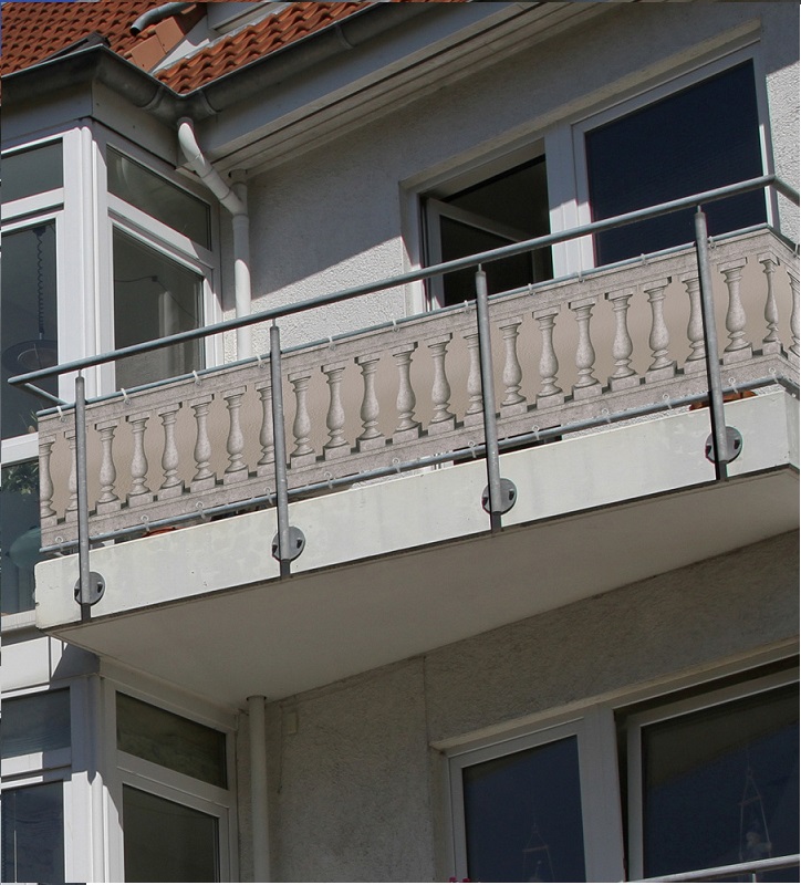 Balkonová zástěna Jarolift - 300x90cm pilíře